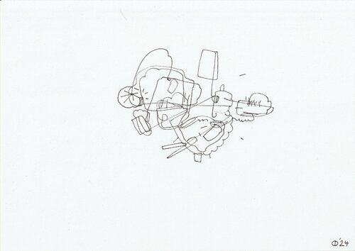 Motion Ninety Three van Iso Decleer, Tekening te koop op Singulart