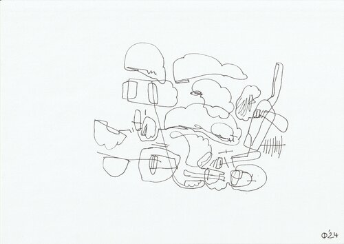 Motion Ninety Six van Iso Decleer, Tekening te koop op Singulart