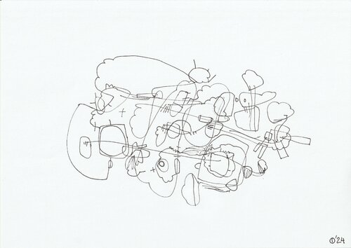 Motion Ninety Nine van Iso Decleer, Tekening te koop op Singulart