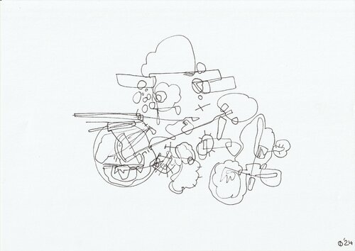 Motion One Hundred van Iso Decleer, Tekening te koop op Singulart