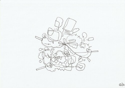 Motion One Hundred And One van Iso Decleer, Tekening te koop op Singulart