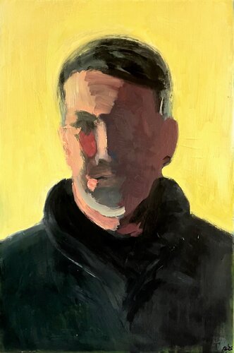 Self Portrait van Iso Decleer, Schilderij te koop op Singulart