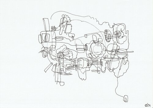 Motion One Hundred Fifteen van Iso Decleer, Tekening te koop op Singulart