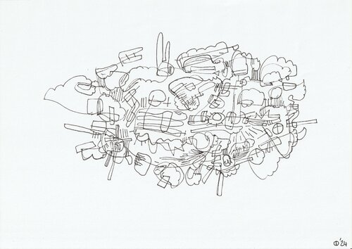 Motion One Hundred Sixteen van Iso Decleer, Tekening te koop op Singulart