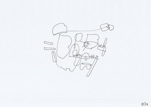 Motion One Hundred Seventeen van Iso Decleer, Tekening te koop op Singulart