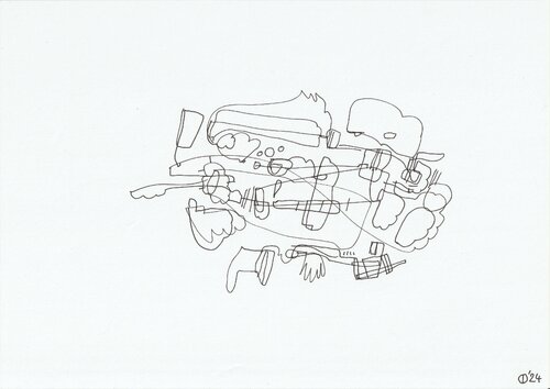 Motion One Hundred Twenty-Three van Iso Decleer, Tekening te koop op Singulart