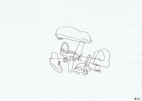 Motion One Hundred Twenty Five van Iso Decleer, Tekening te koop op Singulart