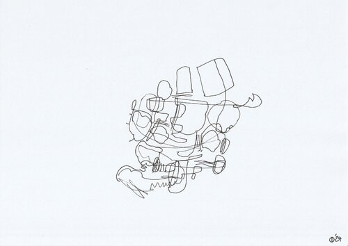 Motion One Hundred Twenty Nine van Iso Decleer, Tekening te koop op Singulart