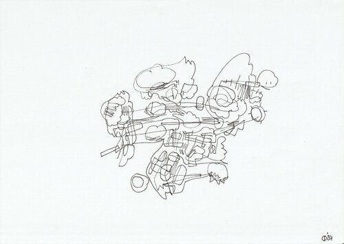 Motion One Hundred Thirty van Iso Decleer, Tekening te koop op Singulart