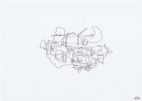 Motion Onre Hundred Thirty One van Iso Decleer, Tekening te koop op Singulart