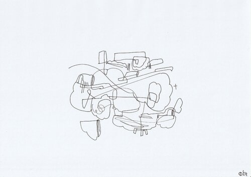 Motion One Hundred Thirty Six van Iso Decleer, Tekening te koop op Singulart