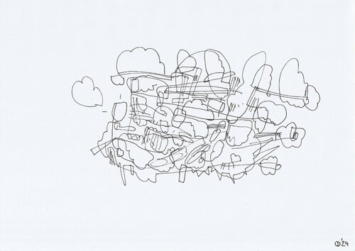 Motion One Hundred Thirty Nine van Iso Decleer, Tekening te koop op Singulart