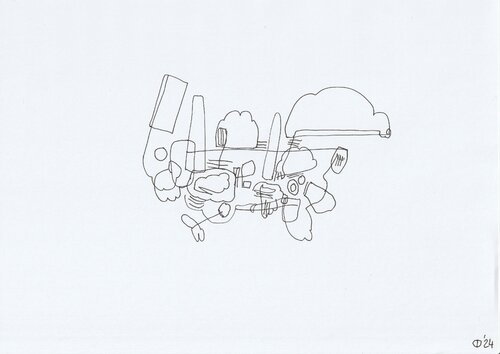 Motion One Hundred Forty One van Iso Decleer, Tekening te koop op Singulart