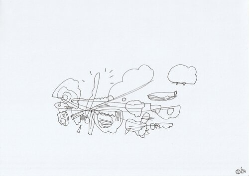 Motion One Hundred Forty Four van Iso Decleer, Tekening te koop op Singulart