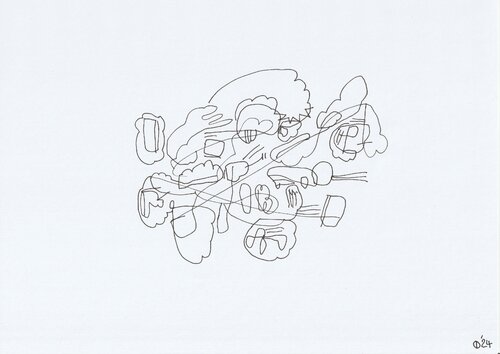 Motion One Hundred Forty Five van Iso Decleer, Tekening te koop op Singulart