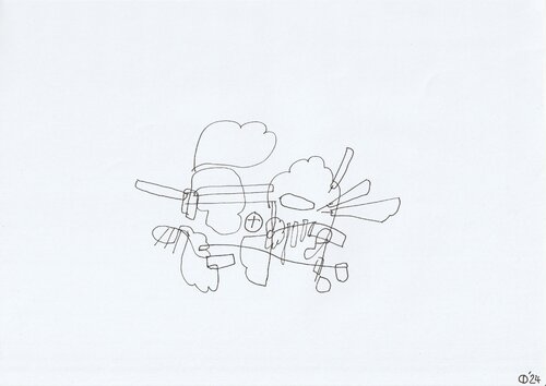 Motion One Hundred Fifty Two van Iso Decleer, Tekening te koop op Singulart