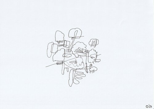 Motion One Hundred Fifty Three van Iso Decleer, Tekening te koop op Singulart