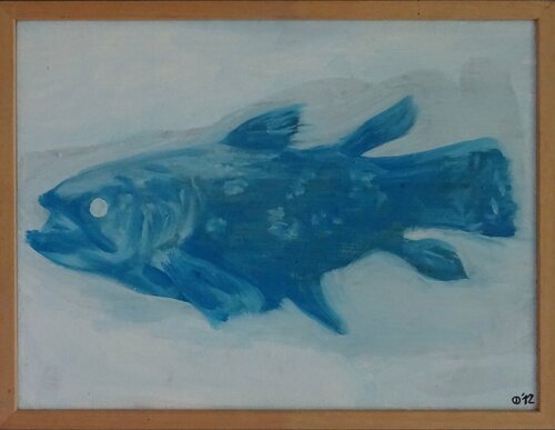 Frozen Coelacanth par Iso Decleer, Peinture en vente sur Singulart