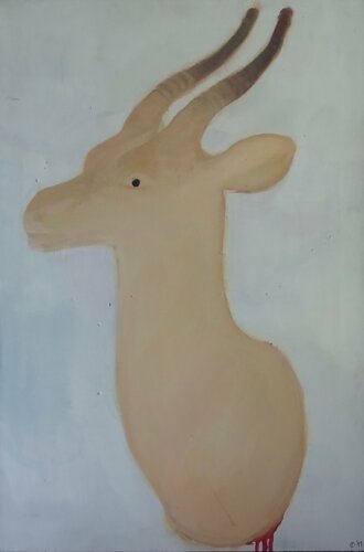 Bleeding Gazelle Trophy van Iso Decleer, Schilderij te koop op Singulart