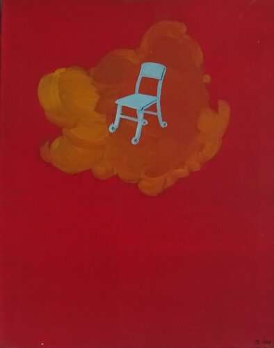 Cloudchair van Iso Decleer, Schilderij te koop op Singulart