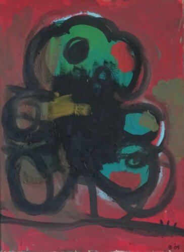 Teddydog van Iso Decleer, Schilderij te koop op Singulart