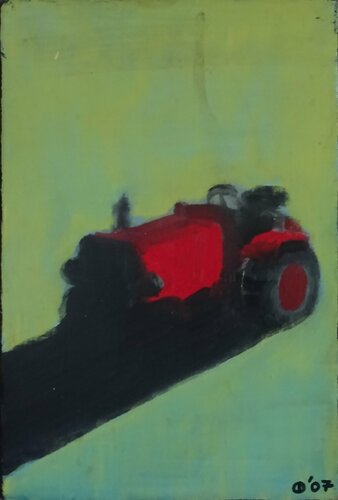 Tractorfist van Iso Decleer, Schilderij te koop op Singulart