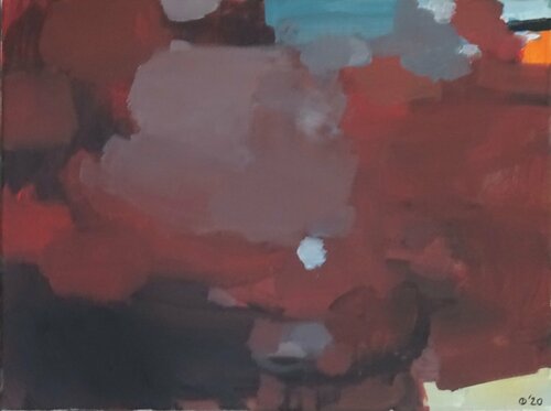 Burning Sienna van Iso Decleer, Schilderij te koop op Singulart