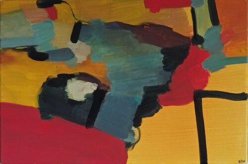Sea Cliffs van Iso Decleer, Schilderij te koop op Singulart