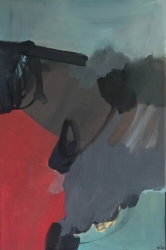 Rooftops van Iso Decleer, Schilderij te koop op Singulart