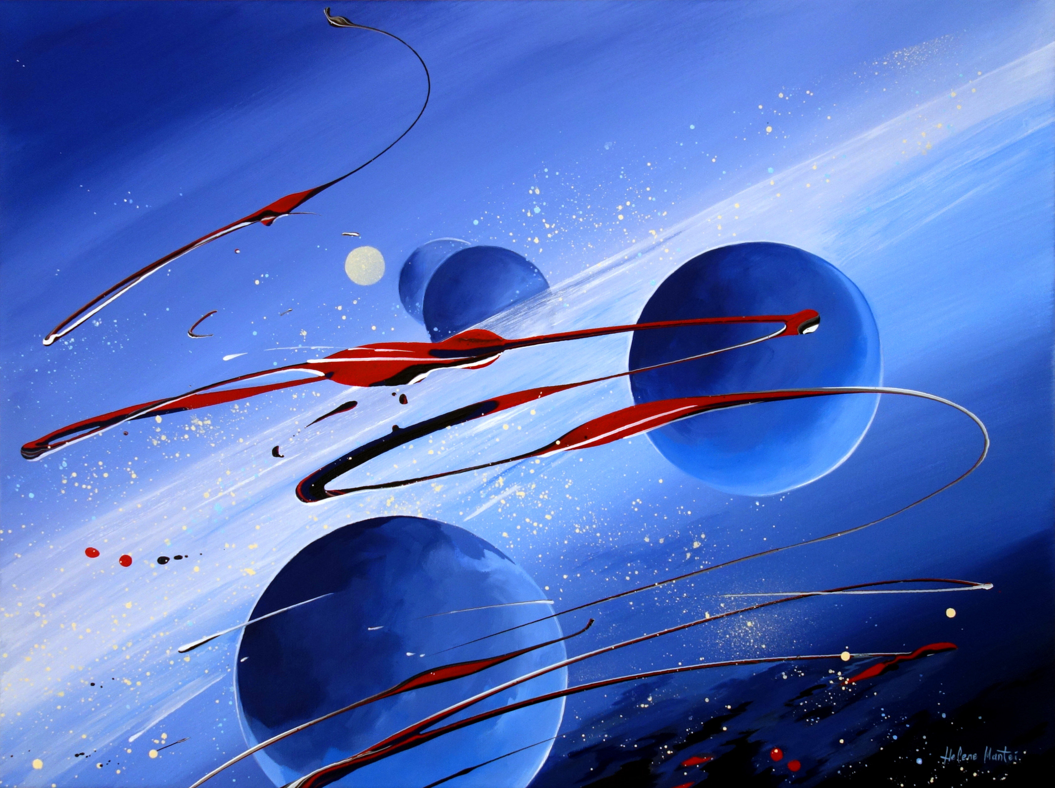 Thema cosmic Gemälde