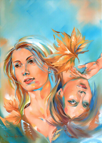 "4 seasons: autumn" - Jahreszeiten: Herbst von Helene Mantei, Malerei kaufen auf Singulart