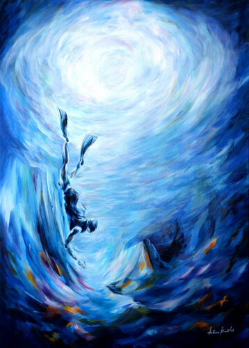 "Magische Welten" di Helene Mantei, Pittura in vendita su Singulart