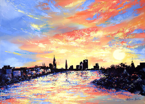 "Sky on fire" von Helene Mantei, Malerei kaufen auf Singulart