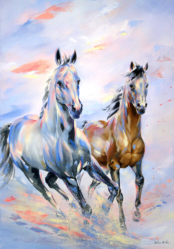 "By your side #2" van Helene Mantei, Schilderij te koop op Singulart