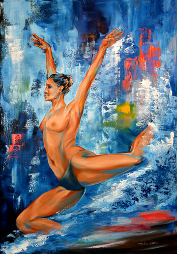 "In free flight" by Helene Mantei, Painting for Sale on Singulart