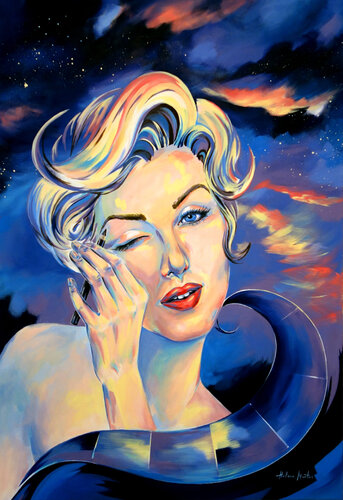 "So many stars in the sky - Marilyn" von Helene Mantei, Malerei kaufen auf Singulart
