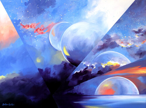 "Time splitter" van Helene Mantei, Schilderij te koop op Singulart