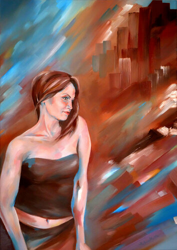"Urban Girl" von Helene Mantei, Malerei kaufen auf Singulart