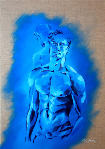 "In the blue light" van Helene Mantei, Schilderij te koop op Singulart