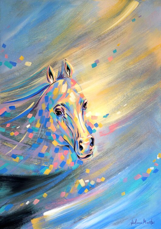 "Gallop through the dark" Helene Mantei