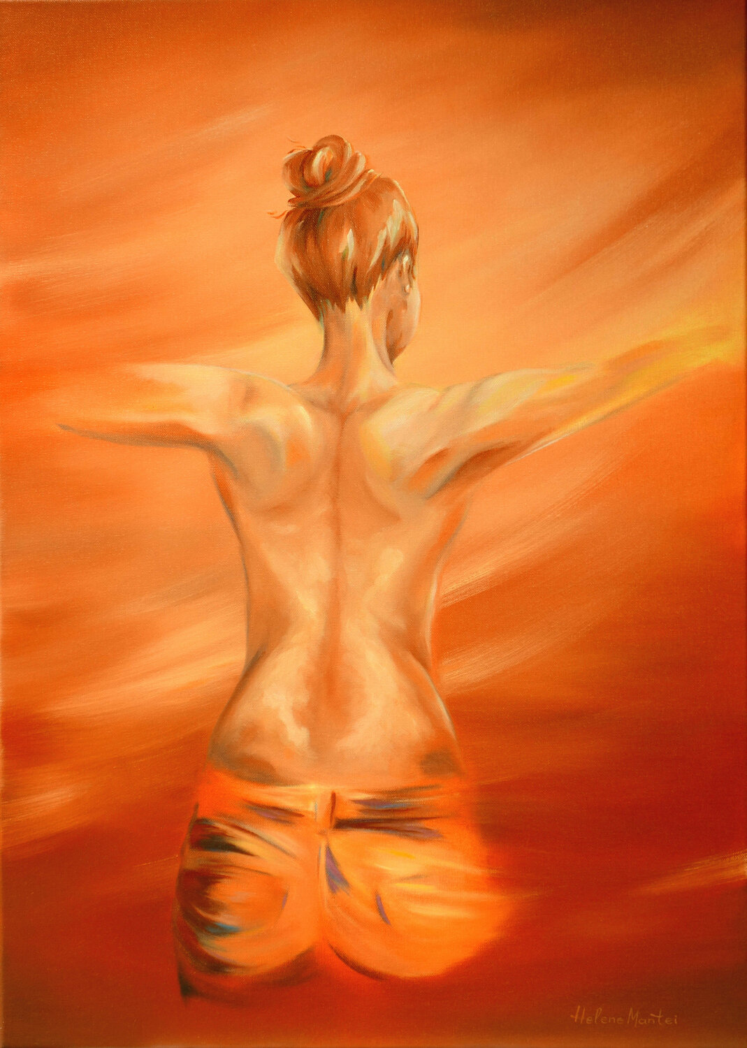 "Freie Energie" - Free energy Helene Mantei Dipinto originale in vendita