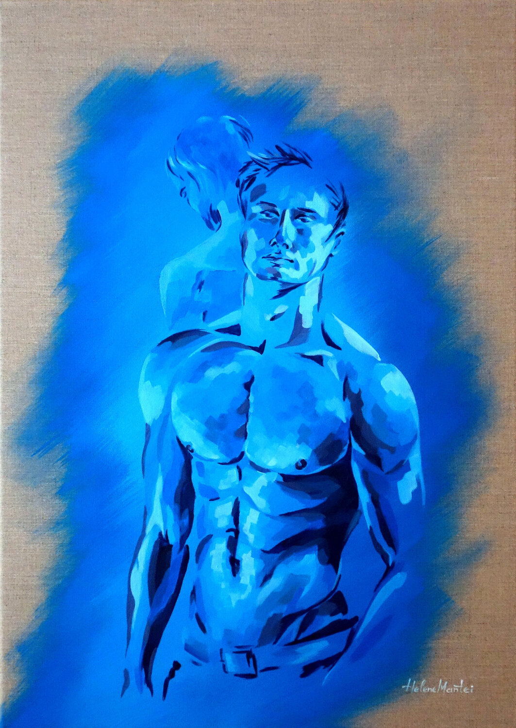 "In the blue light" Helene Mantei