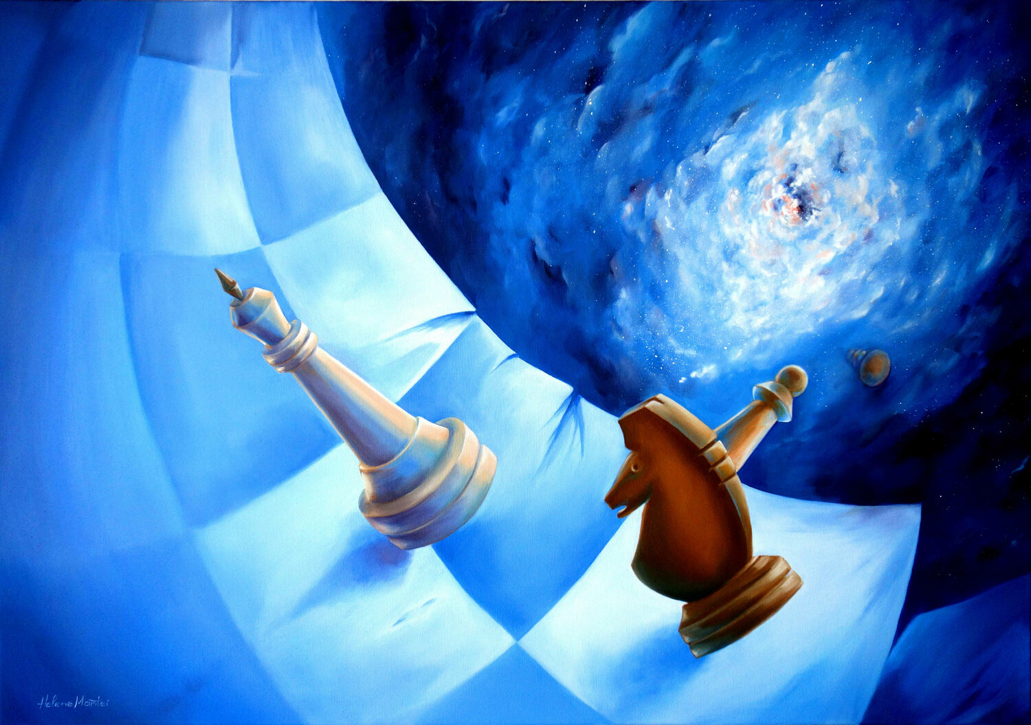 "Perspektivenwechsel" - Change of perspective Helene Mantei Originalgemälde zu verkaufen