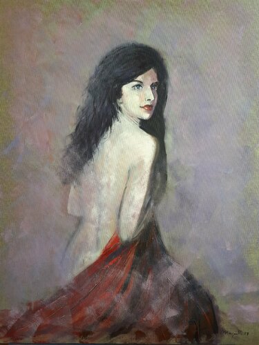 Sguardi femminili di Sergio Manganelli, Pittura in vendita su Singulart