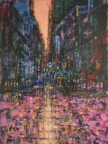 City of Dreams par David Tycho, Peinture en vente sur Singulart
