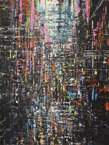 Bebop Jazz City par David Tycho, Peinture en vente sur Singulart