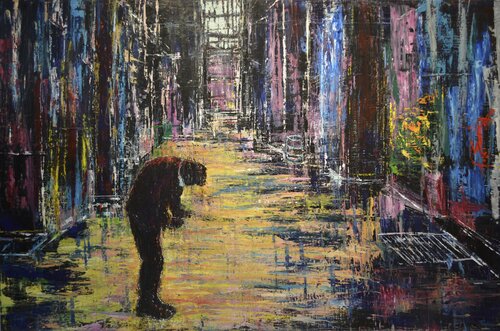 In the Shadow of Shargri-La. par David Tycho, Peinture en vente sur Singulart