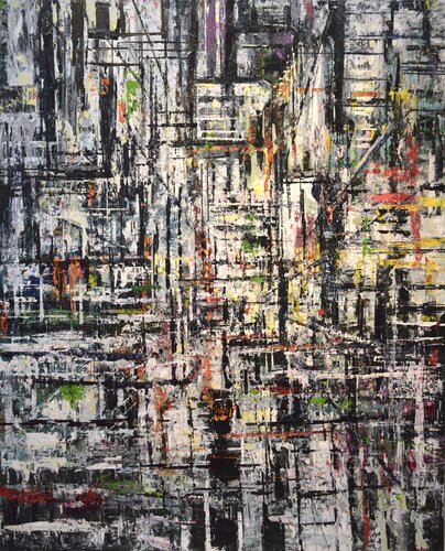Urban Allegory No. 10 par David Tycho, Peinture en vente sur Singulart