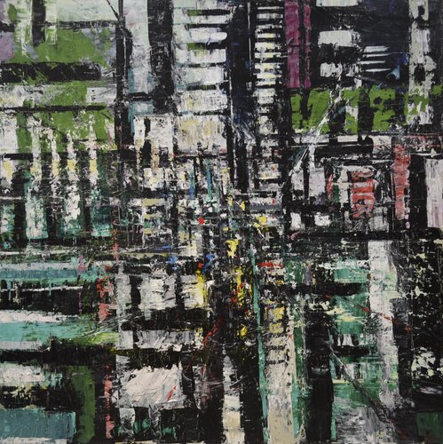 Urban Allegory No. 12 par David Tycho, Peinture en vente sur Singulart