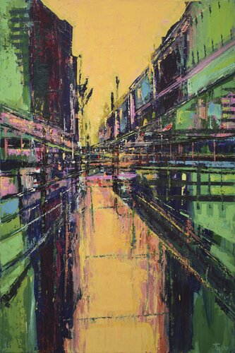 Industrial Eden No. 3 par David Tycho, Peinture en vente sur Singulart